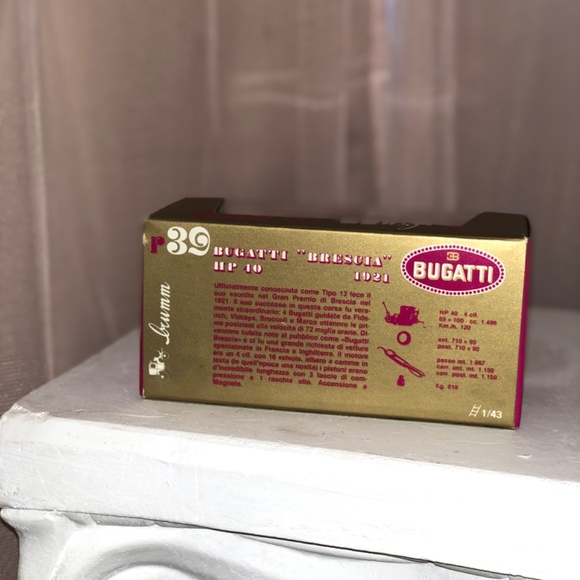 Brumm Gold Series Collection 1921 Bugatti “Brescia” HP 40 Rare Bugatti 1921 car - Picture 8 of 14